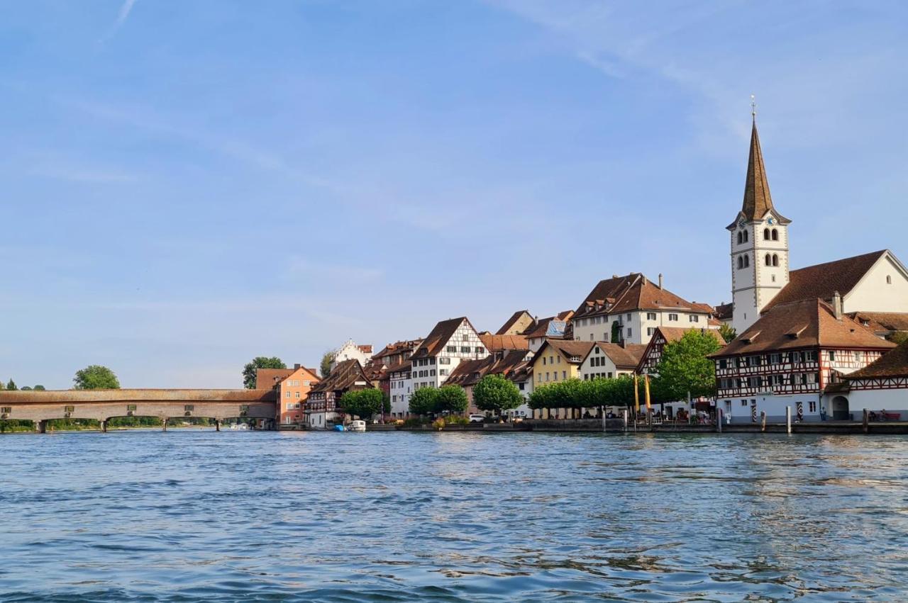 Ferienwohnung Rheinblick In Buesingen -Keine Monteure- Busingen エクステリア 写真