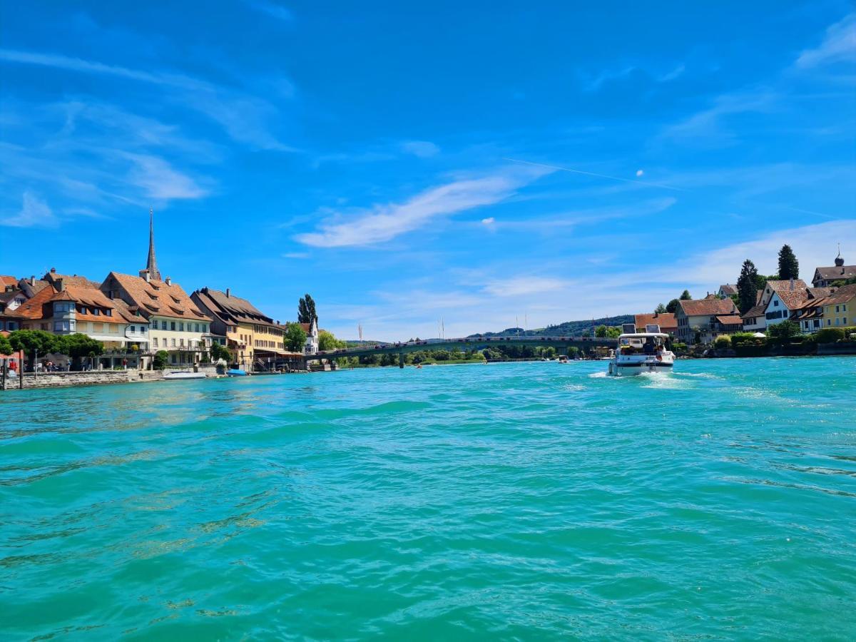 Ferienwohnung Rheinblick In Buesingen -Keine Monteure- Busingen エクステリア 写真